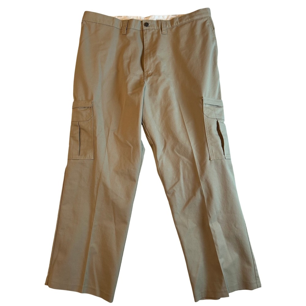 Dickies Mens‎ Khaki Cargo Pants Size 42x30 Workwear Utility Style